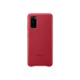 thumbnail image 3 of Samsung Leather Cover EF-VG980 - Back cover for cell phone - aluminum, leather - red - for Galaxy S20, S20 5G, 3 of 3