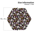 thumbnail image 2 of Kdxio Daisies Flowers Funny Coasters,4 Pcs Leather Coasters,Housewarming Gifts,Protect Furniture from Water Marks Scratch and Damage, 2 of 8