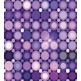 thumbnail image 3 of Modern Duvet Cover Set, Geometrical Violet Circles Round Disco Inspired Design Work of Art, Decorative 3 Piece Bedding Set with 2 Pillow Shams, King Size, Pale Pink Purple, by Ambesonne, 3 of 3