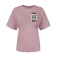 thumbnail image 4 of TSADFHJI Hauts d'Entraînement pour Femmes Serrés Nouveau T-Shirt à Deux Codes Mode Col Rond Manches Courtes G, 4 of 7
