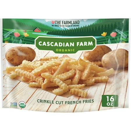 Cascadian Farm Organic Crinkle Cut French Fries, Non-GMO, Frozen Potatoes, 16 oz.