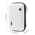 thumbnail image 3 of Bolsa de almacenamiento rígida Bolsa de transporte Bolsa organizadora portátil para accesorios Insta360 Flow (Blanco), 3 of 3