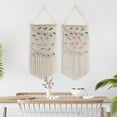 thumbnail image 2 of CATPAN Macrame Hanging Tapestry Boho Hand Woven Tapestries Dream Catchers Boho Wall Art Decor Home Wall Decor Wall Pediment 16x30 Inch, 2 of 10