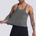 thumbnail image 2 of Mlzmgr Compression Tank Tops for Men Slim Sleeveless Crewneck Tops Stretchy Summer Workout Gym Tanks, 2 of 6