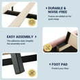 thumbnail image 6 of Allewie Full Size Velvet Platform Bed Frame with Vertical Tufted Wingback Headboard, Easy Assembly, Under Bed Storage, No Box Spring Required, Modern Style, Pink, 6 of 11