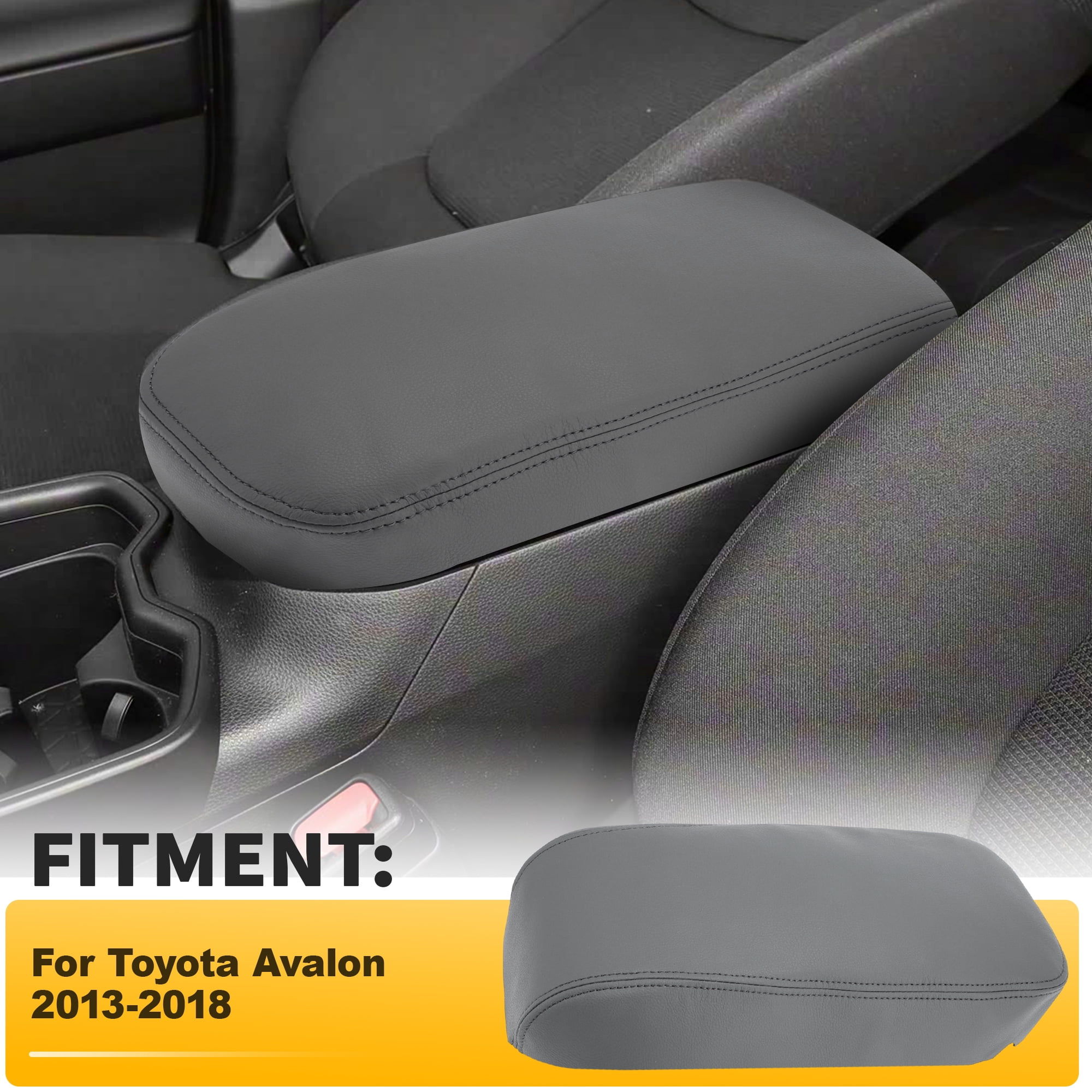 Unique Bargains Center Console Armrest Cover for Toyota Avalon 2013-2018 Dark Gray