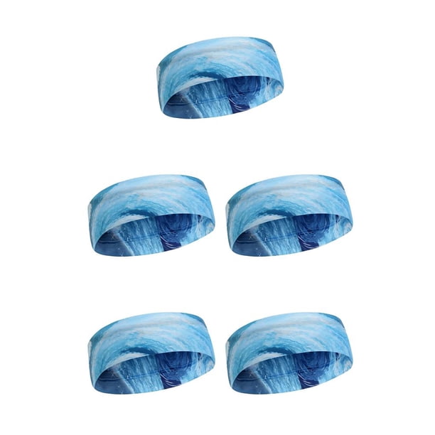 Greeniant Diademas para el sudor Bandas para el cabello transpirables Cubierta de secado rápido Pañuelos para hacer ejercicio Jogging Correr Ciclismo Tipo 8 5piezas Greeniant CBP255656