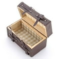 thumbnail image 2 of OULII 2Pcs Mini Suitcase Wooden Case Red For Collectors Home Decoration, 2 of 8