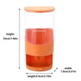 thumbnail image 4 of Botella de aceite Plástico 550ML Prensa Vinagre Tarro Montado en la pared Cocina doméstica Lata de almacenamiento, Naranja Advancent HA005053-04, 4 of 7