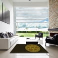 thumbnail image 7 of Ahgly Company Machine Washable Indoor Square Transitional Oak Brown Area Rugs, 4' Square, 7 of 7