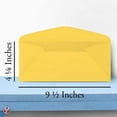 thumbnail image 5 of Premium Pastel #10 Business Envelopes – Great for Holiday, Office, Invoices, Letters, Mailings| 4 1/8 x 9 1/2 Inches | 50 per Pack (Goldenrod), 5 of 5