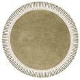 thumbnail image 2 of Safavieh Easy Care Willard Solid Cotton Machine Washable Area Rug, Green/Ivory, 4' x 4' Round, 2 of 9