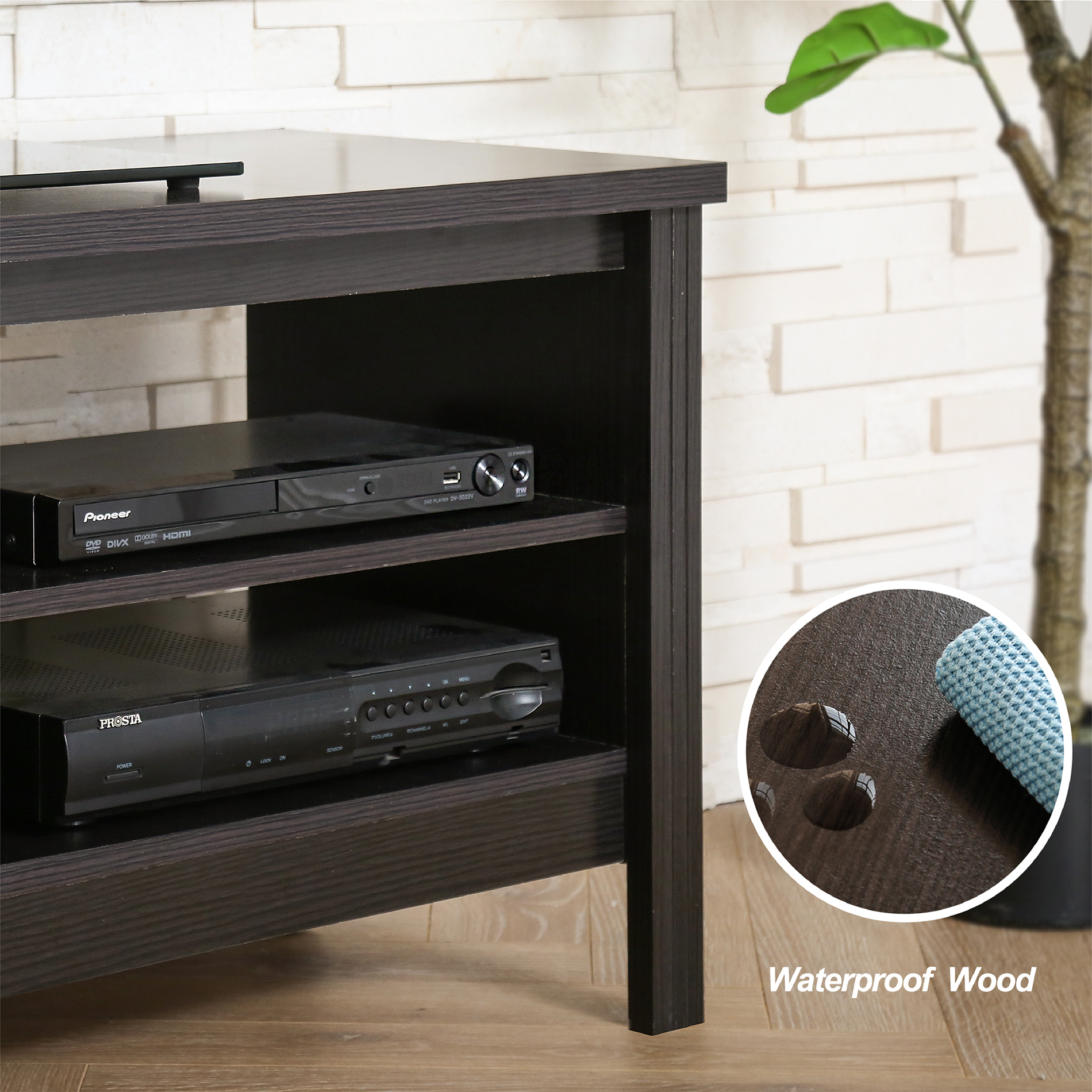 TV Stands for 65 inch TV Entertainment Center Black Media Cabinet TV Console for Living Room and Bedroom