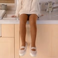 thumbnail image 2 of KyCheLot Girls Stockings Footed Knit High Waist Solid Color Under Dress Stretchy Pantyhose 0-8 Years, 2 of 6
