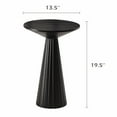 COZAYH Pedestal Small Drink Table Round Martini Table Wood Plant Stand
