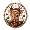 thumbnail image 3 of Christmas Reindeer Pearl Diamond Art Suncatcher Kit,Diy Rhinestone Adiy Rhinestone Painting Beginner Craft,Xmas Hanging Ornament for Wall Tree Window, 3 of 8