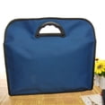 thumbnail image 3 of Portable Waterproof Double-layer Oxford Fabric Documents Pouch Bag File Bag Zipper Tote Bag Organizer (Dark Blue), 3 of 9