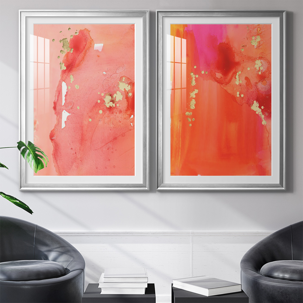 Wexford Home Mythological I Premium Framed Print, 18.5" x 24.5" - Ready to Hang, Silver (Set of 2)