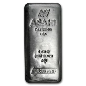 Asahi 2024 Lunar Dragon 1 oz Silver Bar - Lot of 100, .999 Fine