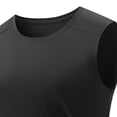thumbnail image 4 of L-5X Plus Size Tank Tops for Men Big & Tall Sleeveless Crewneck Undershirts Shirts Mens Casual Solid Color Pullover Stretchy Slim Workout Running Vests, 4 of 5