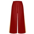 thumbnail image 3 of Kaerm Girls Palazzo Pants Kids Celebration of Spirit Wide-Leg Pants Yoga Praise Dance Trousers Praisewear Burgundy 16, 3 of 6