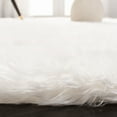 thumbnail image 5 of Safavieh Faux Sheep Skin Vesna Solid Area Rug, Ivory, 8' x 10', 5 of 12