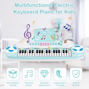 Costway 37-Key Toy Keyboard Piano Electronic Musical Instrument Blue