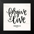 thumbnail image 2 of Imperfect Dust 12x12 Black Modern Framed Museum Art Print Titled - Forgive and Live, 2 of 5