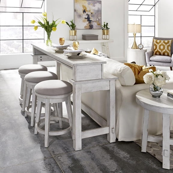 Liberty Furniture Modern Farmhouse 4 Piece Living Room Table Set - White