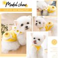 thumbnail image 4 of Camisas de algodón para perros pequeños, ropa de verano para mascotas, bonito chaleco de girasol, camisetas para cachorros y gatos, disfraces para niñas, amarillo, 4 of 5