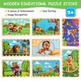 thumbnail image 2 of Rompecabezas de tiras de madera Mighty Little Bheem, set de 8 escenas, 2 of 8