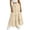 A-Beige517, variant on Wxolcjlv Womens Tiered Maxi Skirt Elastic Waist Ruffle Flowy Skirts