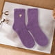 thumbnail image 5 of Bienvenido Calcetines suaves y difusos para mujer, calcetines gruesos y esponjosos para invierno, calcetines cálidos y cómodos, calcetines gruesos para dormir en casa, 5 of 5