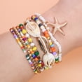 thumbnail image 2 of Summer Dopamine Starfish Bead Shell Carrying Strap Six-piece Set For Women, 2 of 2
