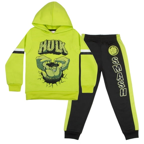 Marvel Avengers Boys, Graphic Hoodie, and Jogger Pants, 2-pack Clothes Set (Sizes 4-8)