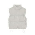 thumbnail image 5 of Maean Puffer Vest for Womens Lightweight Jackets Stand Collar Sleeveless Padded Button Jacket Coat, 5 of 7