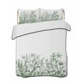 thumbnail image 2 of Wildflower Leaf Full Size Down Alternative Comforter, Lightweight Comforter Quilt Bedding Set with Pillow Shams Green Floral Botanical White Watercolor All Seasons Bed Comforter Duvet Insert 78"x90", 2 of 7
