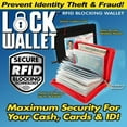 thumbnail image 5 of Lock Wallet - RFID Blocking Wallet for Men and Women  Protection from Identity Theft Red, 5 of 5