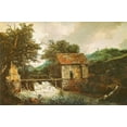 thumbnail image 1 of Two Watermills & an open Sluice - CANVAS OR FINE PRINT WALL ART, 1 of 1