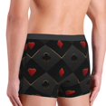 thumbnail image 3 of Goofa Red Poker Printed Men's Boxer Briefs Underwear, Moisture-Wicking Underwear, Trunk,Soft and Breathable Cotton Underwear-, 3 of 9