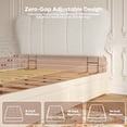 thumbnail image 3 of Pinmoco Upholstered Headboard for Queen Beds, Height Adjustable Cloud-shaped Headboard, No-Tools and No-Drill, Starry Beige, 3 of 8