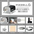 PIZZELLO Outdoor Propane Pizza Oven Gas Wood 12" Pizza Maker Stove with