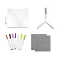 thumbnail image 1 of yuksok LED Note Board Creative Double Sided Erasable for Kids with Stand with Light 20cmx20cm, 1 of 5