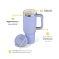 thumbnail image 2 of RTIC Road Trip 40 oz Leak-Resistant Straw Lid Ceramic Lined Tumbler, Periwinkle, 2 of 8