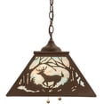 thumbnail image 7 of Meyda Tiffany 177230 Deer At Dawn 2 Light 22" Wide Pendant - Cafe Noir, 7 of 7