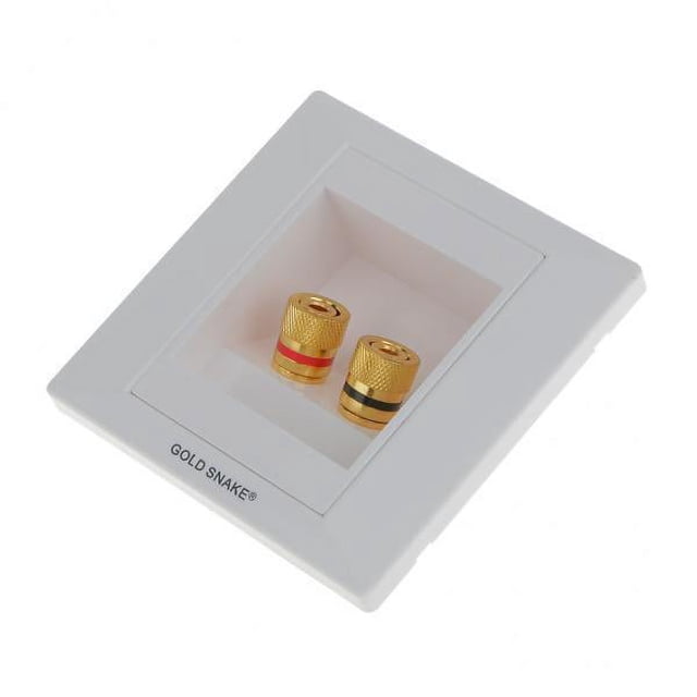 Conector de sonido Baoblaze 2 de Banana 85x85 mm para Panel de altavoces