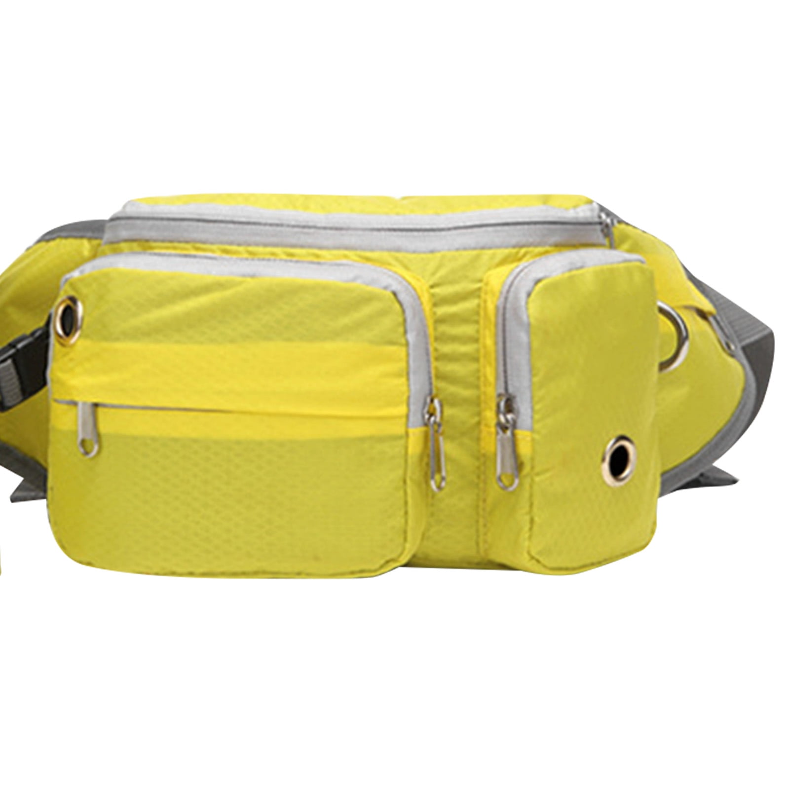 LAZIOEGR Dog Fanny Pack Large Space Multifunctional Dog Treat Training Pouch Walking Bag for Shopping Outings Sports Premium Oxford Cloth Yellow Size (9.06 inches / 23 cm)