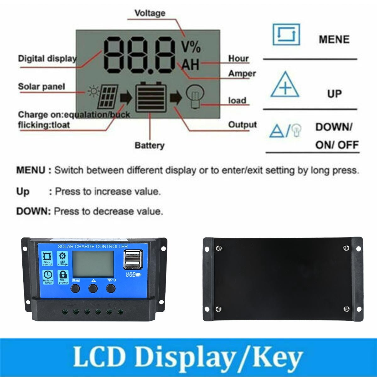 Xomzema Complete Solar Panel Kit for Outdoor Car RVs Ships Car batteries Computers Electric fans, 200W Solar Panel Kit 50A Controller 110V 6000W Power Inverter