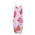 thumbnail image 4 of ICHUANYI Clearance Women's Fashion Sexy Vintage V Neck Sleeveless Printing Party Dresses(Pink, XXL) ICHUANYI WER2023081008359, 4 of 5