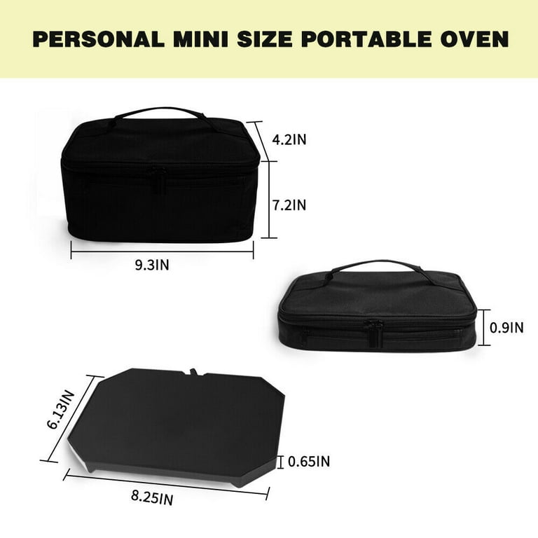 Portable Oven, 12V 24V 110V Car Food Warmer Portable Personal Mini Oven  Electric Heated Lunch Box for Meals Reheating & Raw Food Cooking for Road  Trip/Camping/Picnic/Family Gathering(Black) - Yahoo Shopping